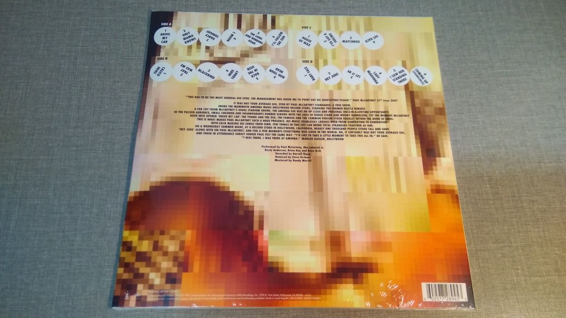 Paul Mccartney : Amoeba Gig 2LP/Виниловая пластинка/ VL /Винил