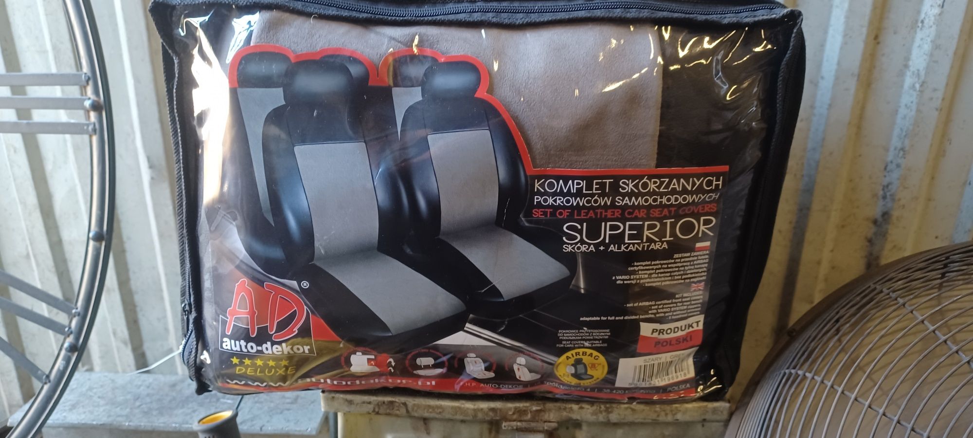 Pokrowce samochodowe auto dekor skora + alcantara