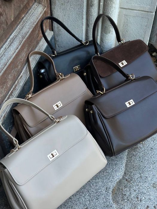 Безкоштовна доставка! Сумка коричнева комбінована  шкіра із замшею