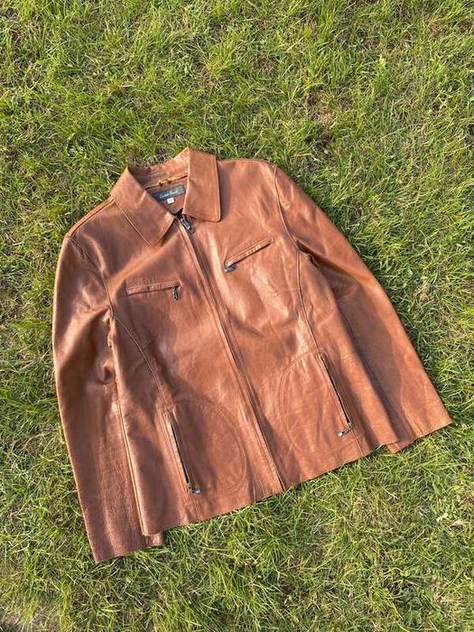 Śliczna damska skórzana kurtka Avant Garde leather Brown S M