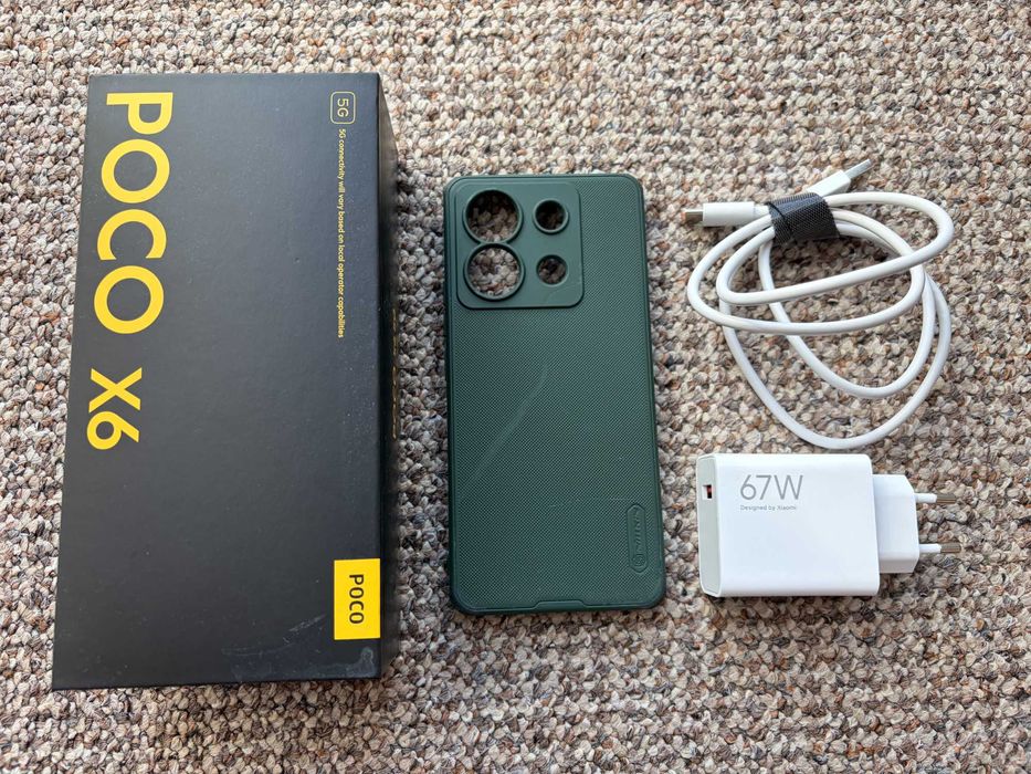 POCO X6 5G 12/256GB ||  Stan bdb+, ładowarka 67W, etui, gwarancja