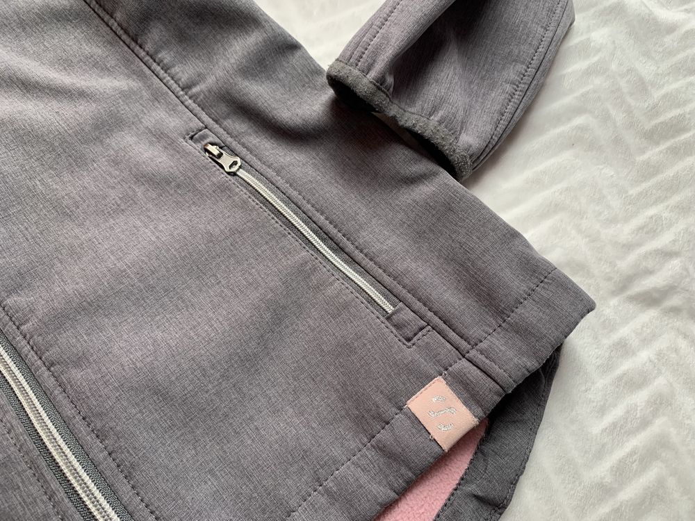 H&M szara kurtka softshell r 152 bluza
