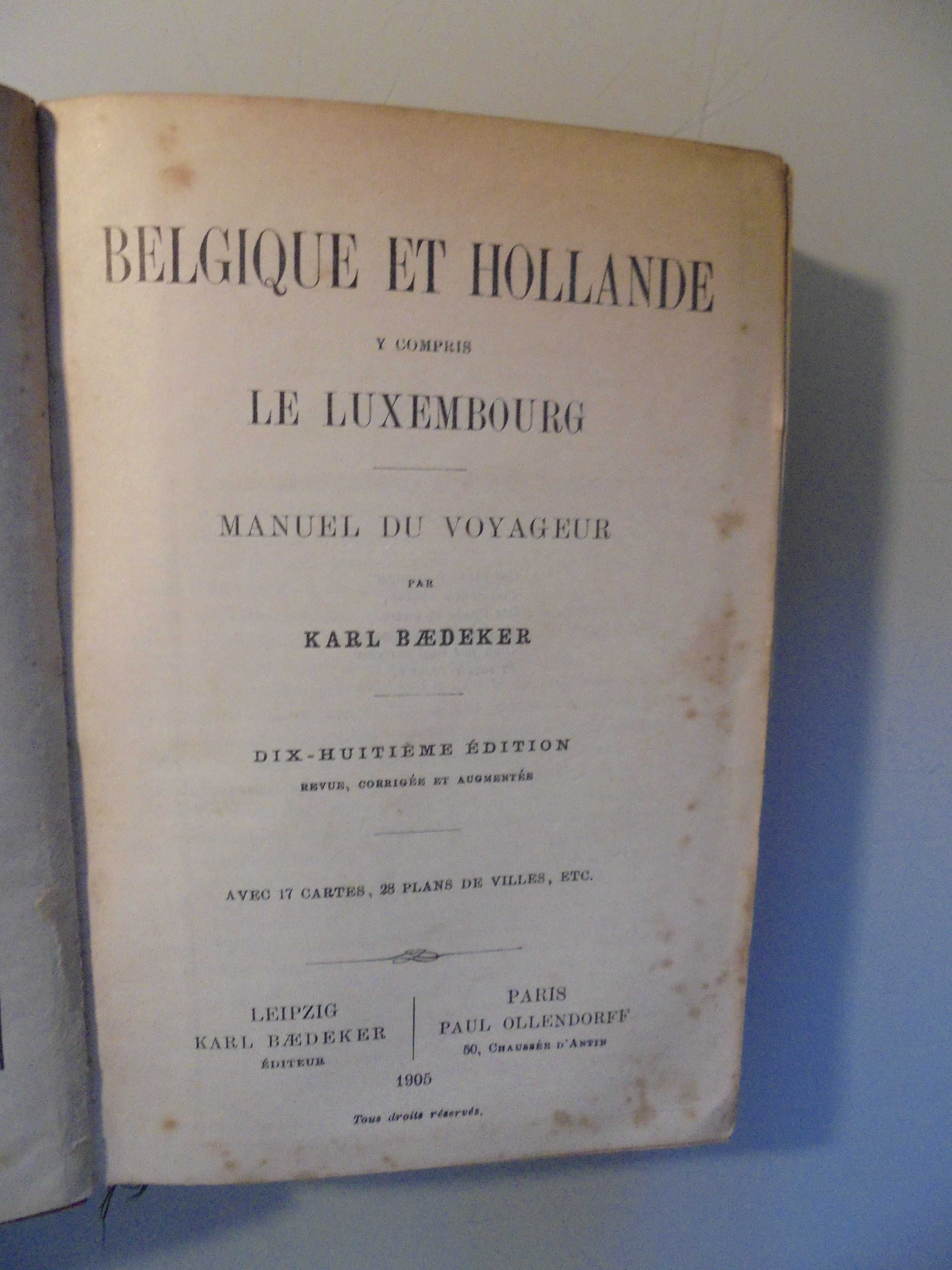 Baedeker;Belgique-Hollande,