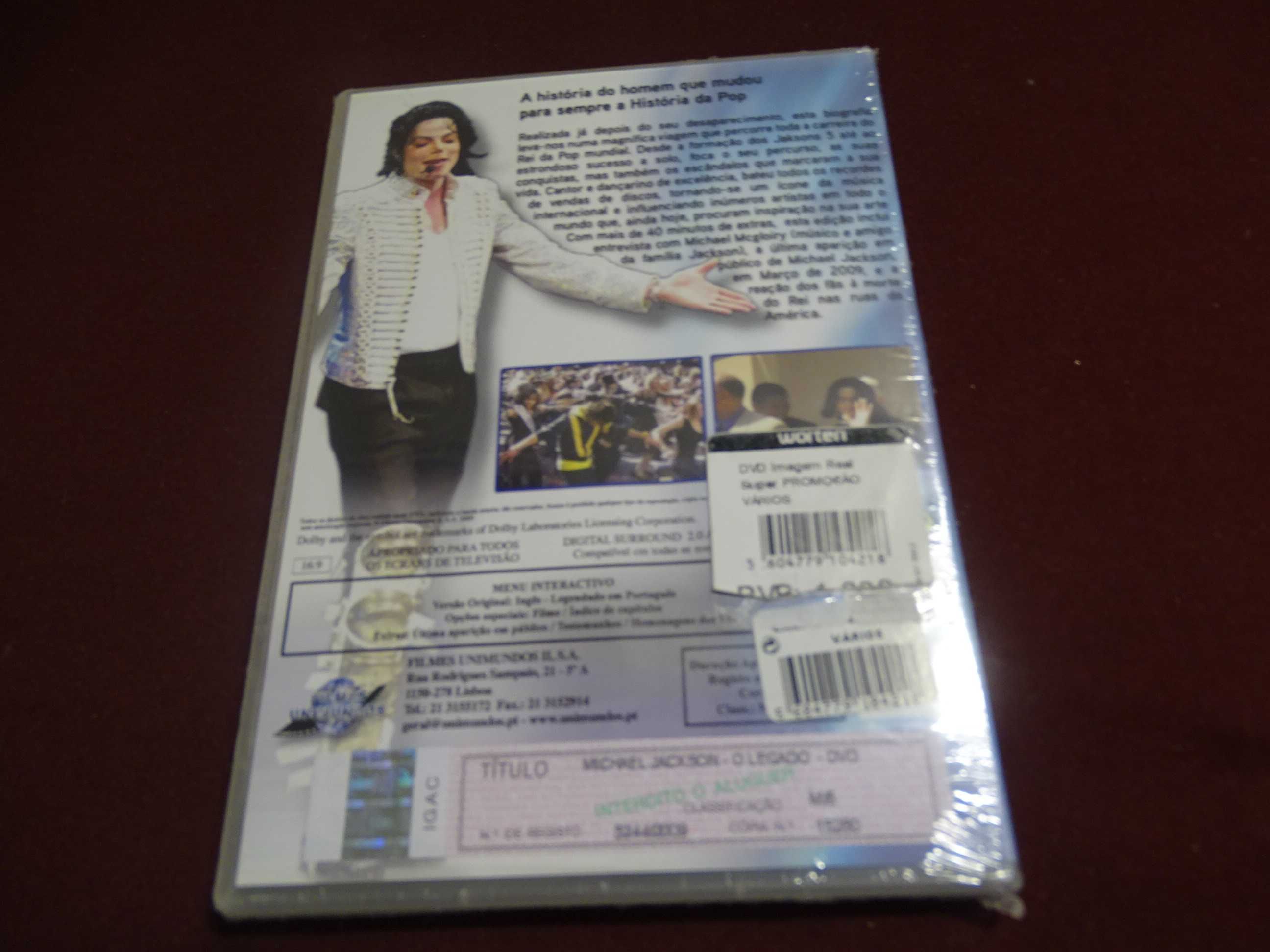 DVD-Michael Jackson/O legado-Selado