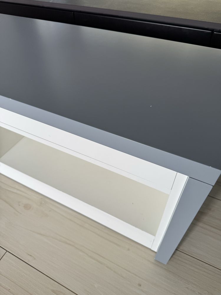 Szafka RTV Szaro Biała 130cm
