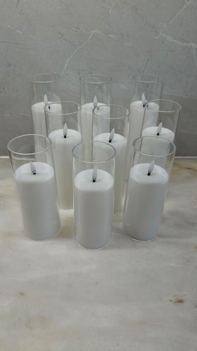 9 velas LED comando