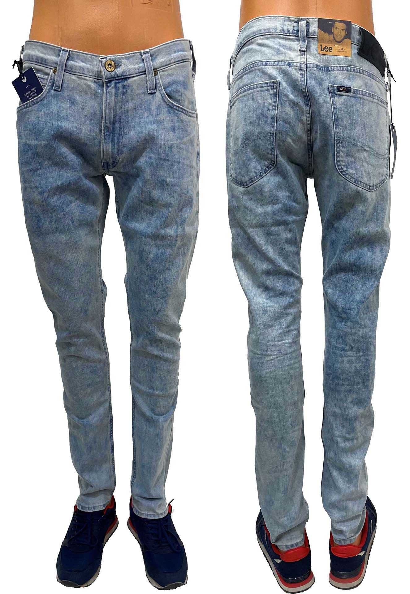 Spodnie męskie Lee Luke Bleach Slim Tapered W32 L32