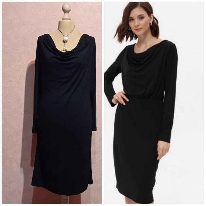 Базовое черное платье, вискоза, Roses of Aualon (Македония).