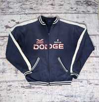Granatowa bluza racingowa kurtka dodge racing zip vintage