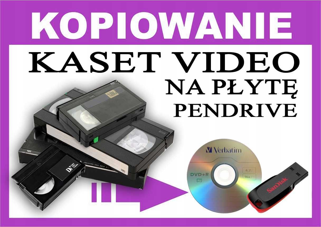 Kopiowanie kaset VHS, DV, Video8, Hi8