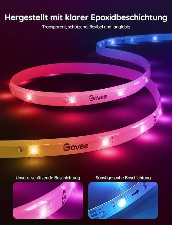 Govee RGBIC Pro Taśma świetlna LED, inteligentna