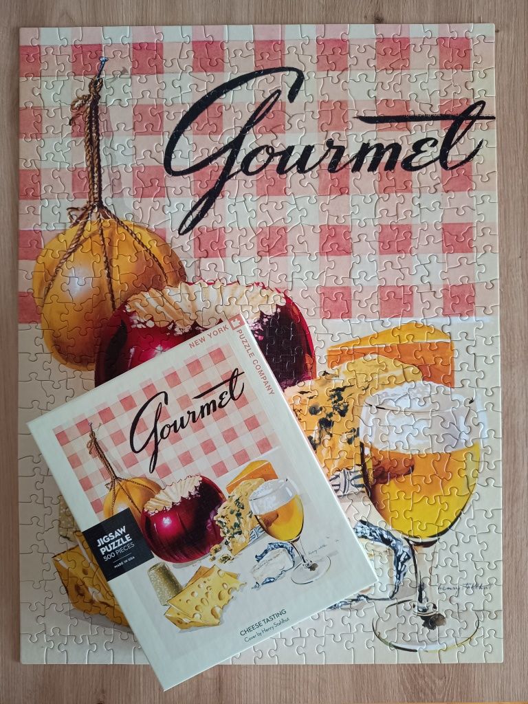 Cheese Tasting, New York Puzzle Company - 500 elementów, kompletne