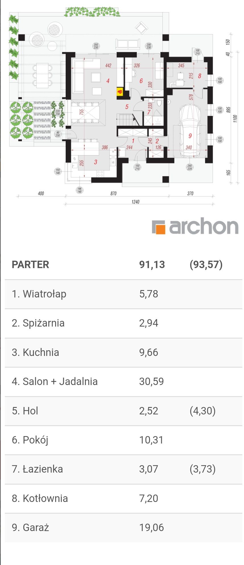 Projekt domu jednorodzinnego Archon Dom w Amorfach 143m2