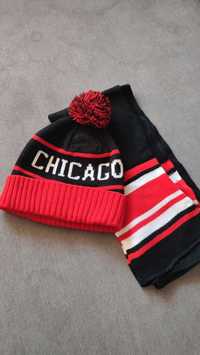 Комплект Chicago, оригинал США, зимняя шапка и шарф