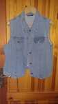 Kamizelka jeansowa vintage L fader glory