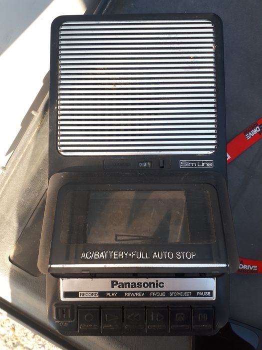 Magnetofon antyk na kasety Slim Line Panasonic