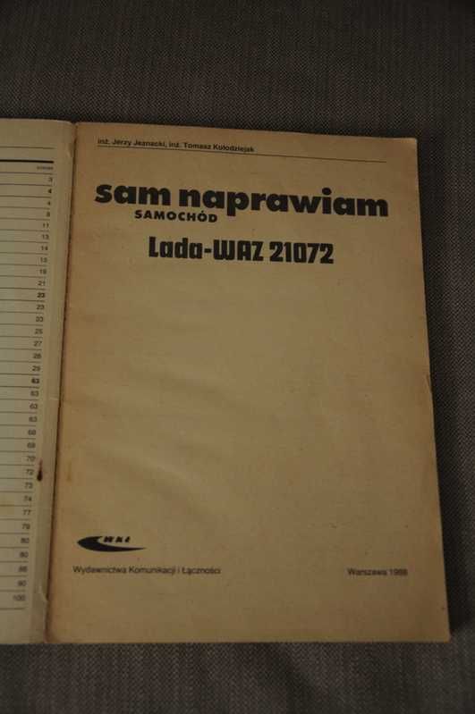 Sam naprawiam samochód-Lada Waz21072.J.Jeznacki,