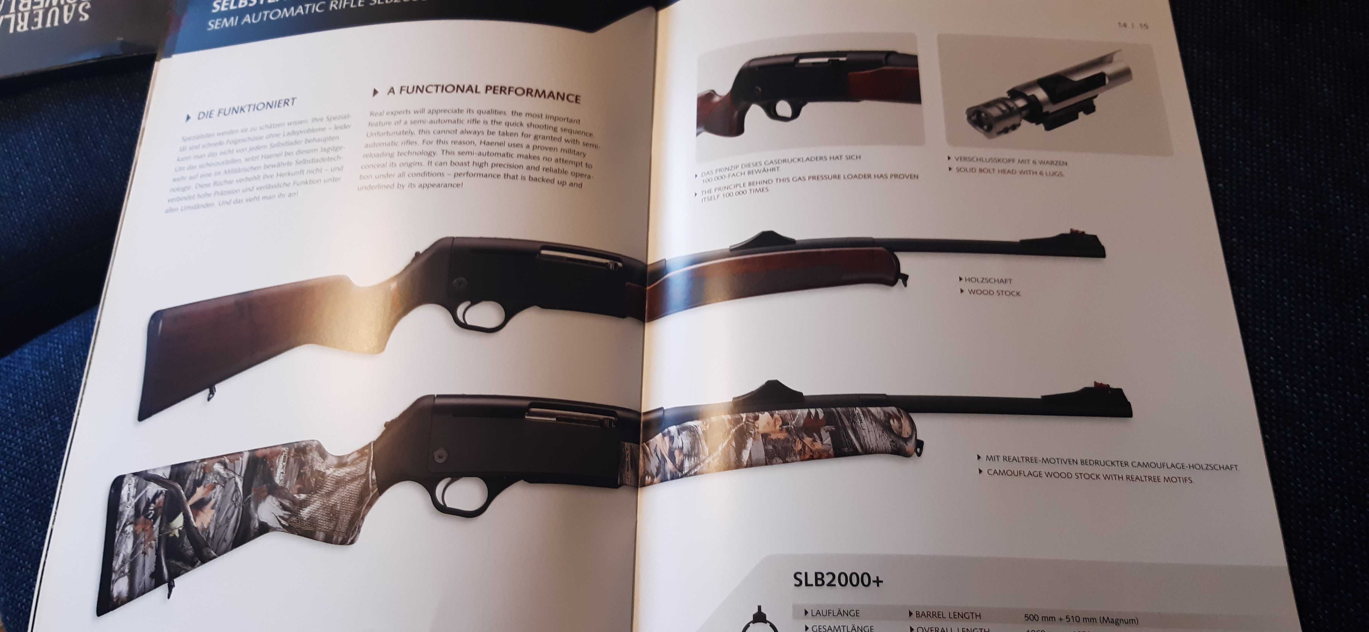 stary katalog broni myśliwskiej marki JAEGER