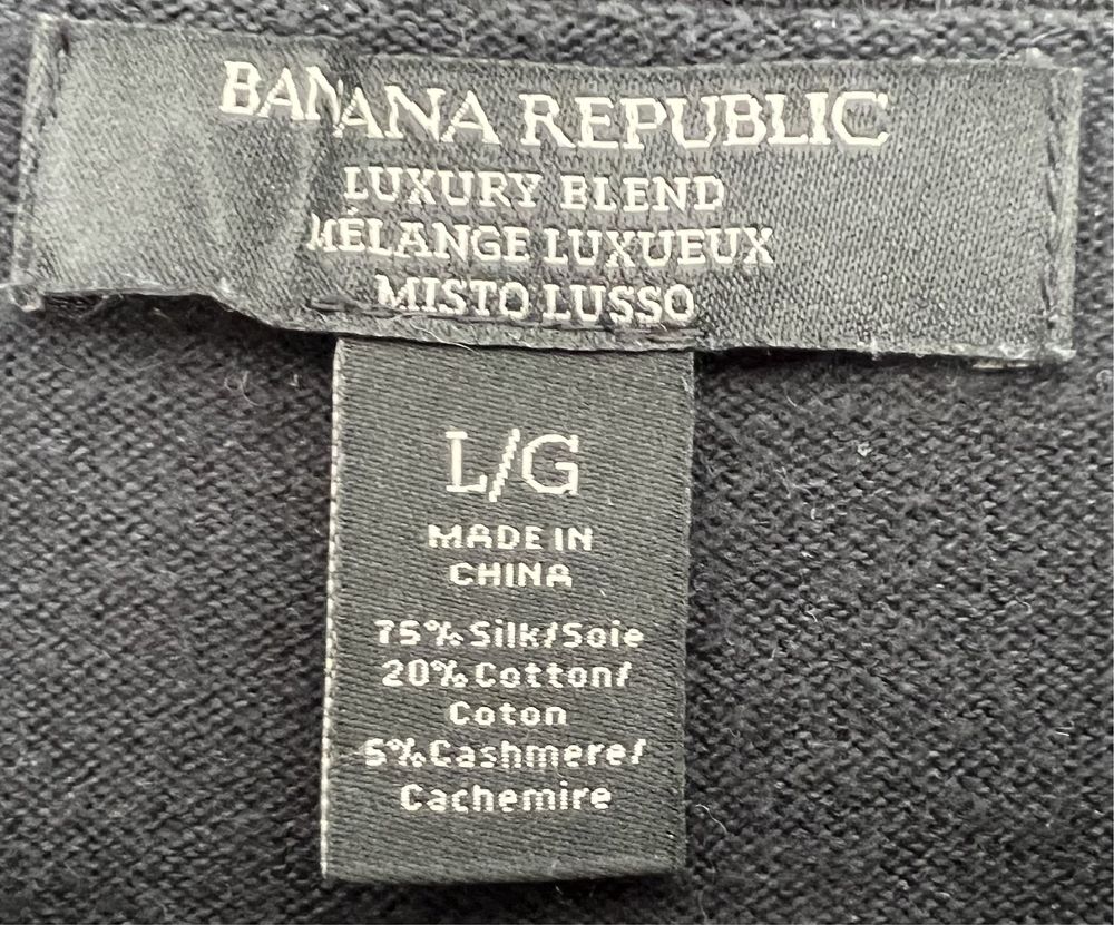 Sweter męski w serek Banana Republic rozmiar L