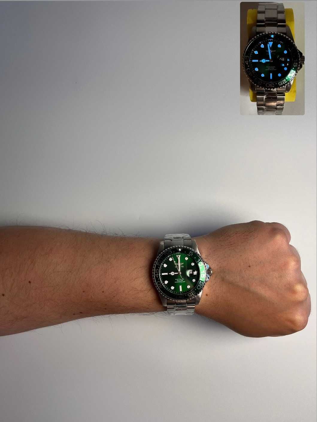 Invicta 36546 Pro Diver, годинник зелений, инвикта дайверы Ø42мм