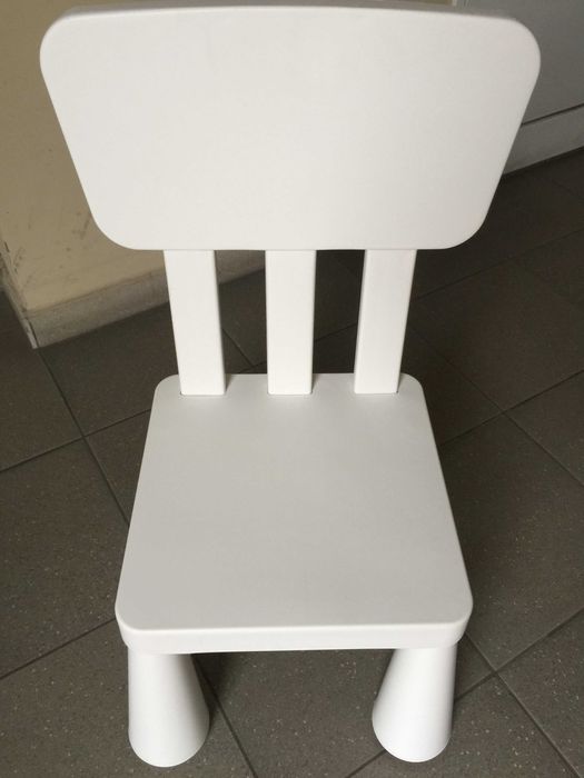 IKEA MAMMUT 16962 Krzesełko Dziecięce Białe