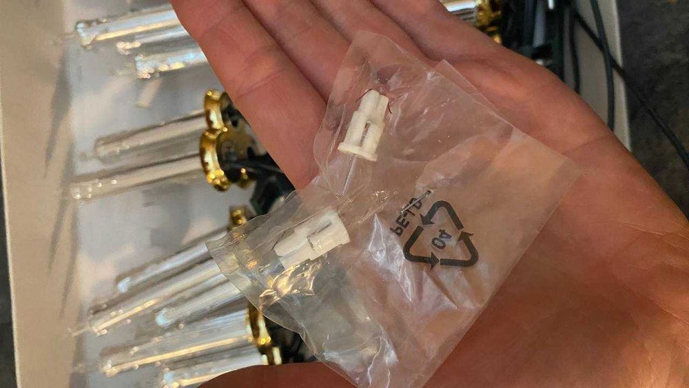 Гирлянда винтажная 3 свечи на одной прищепке