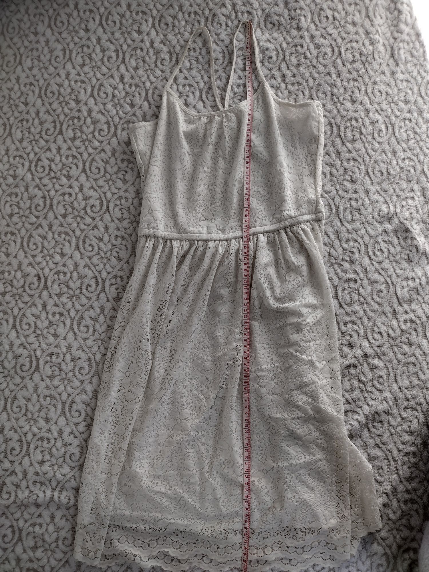 Sukienka biała letnia zwiewna H&M 170 cm