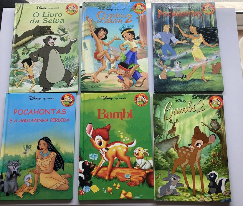 Livros da Disney.