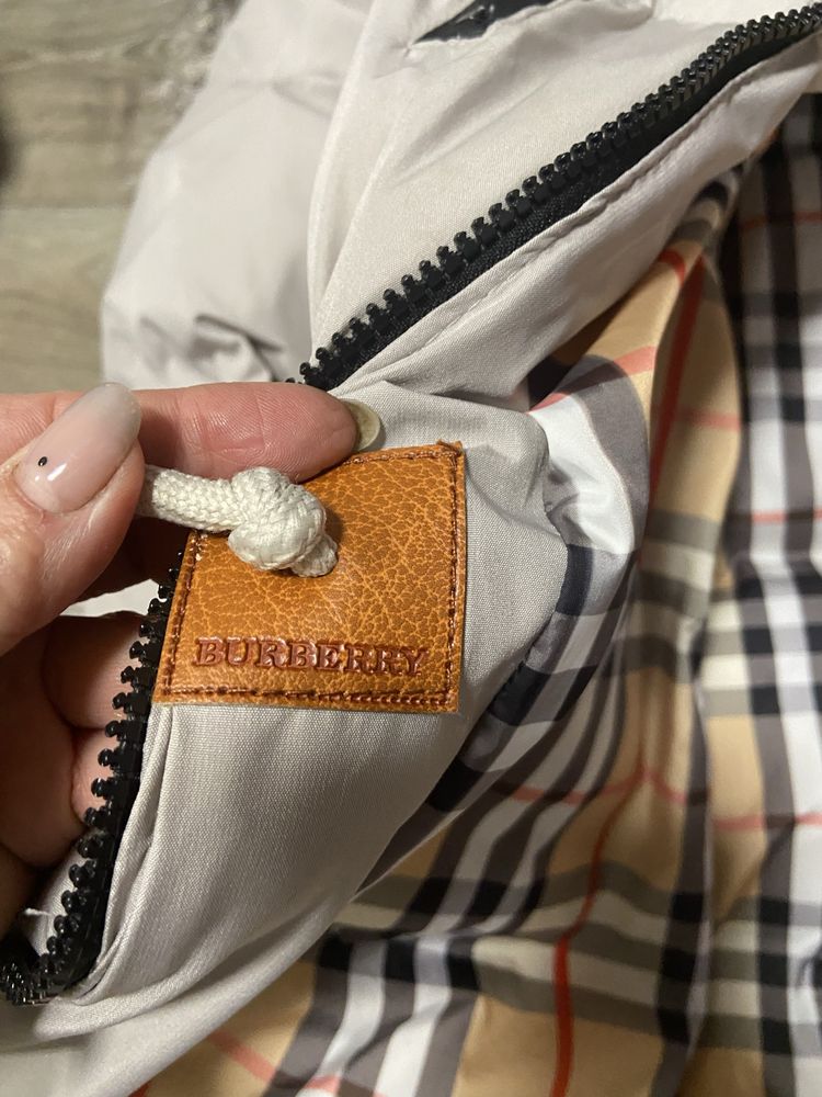 Зимняя удлинённая куртка Burberry оригинал