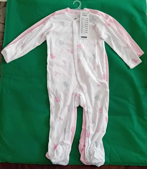 Pajacyki / Śpiochy zestaw 2 pack Nowe