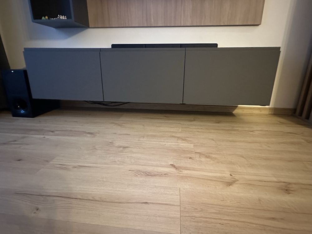 Szfka pod telewizor inpółki szare ikea