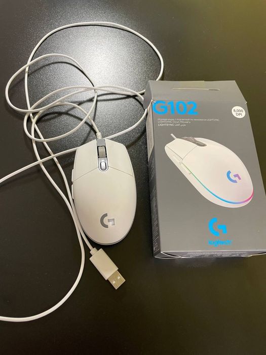 Мышка Logitech 102 проводная