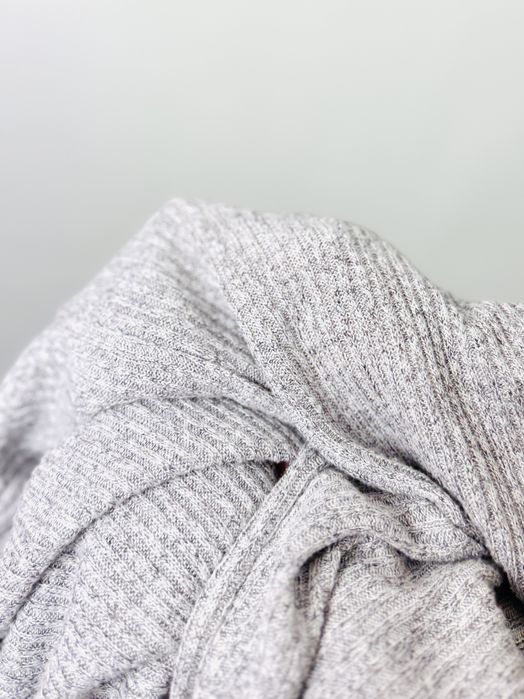 Długi cienki kardigan szary melanż L 40 New Look