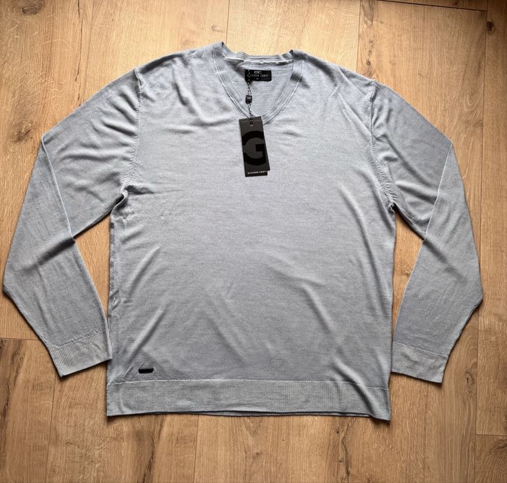 Nowy Sweter Giacomo Conti XXL – 100% Wełna, Elegancki, Szary, Premium!