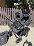 Wózek rok po roku bliźniaczy Bugaboo donkey 5 twin czarny