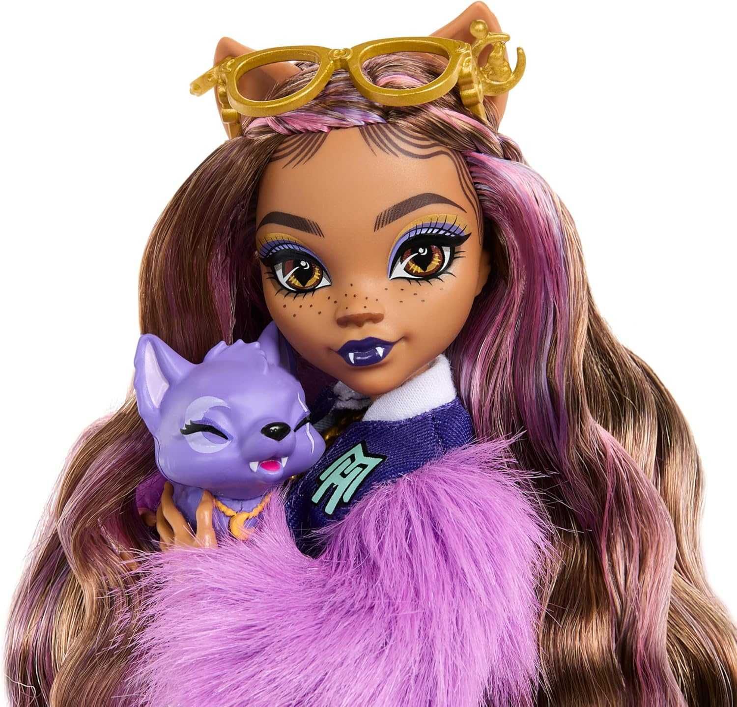 Monster High Clawdeen Wolf Doll with Pet Dog Crescent клодин вульф