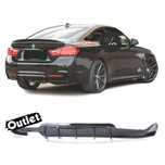 R018068C2 DIFUSOR BMW F32 F33 F36 13-20 COUPÉ CABRIO M PERFORMANCE PRETO BRILHAN