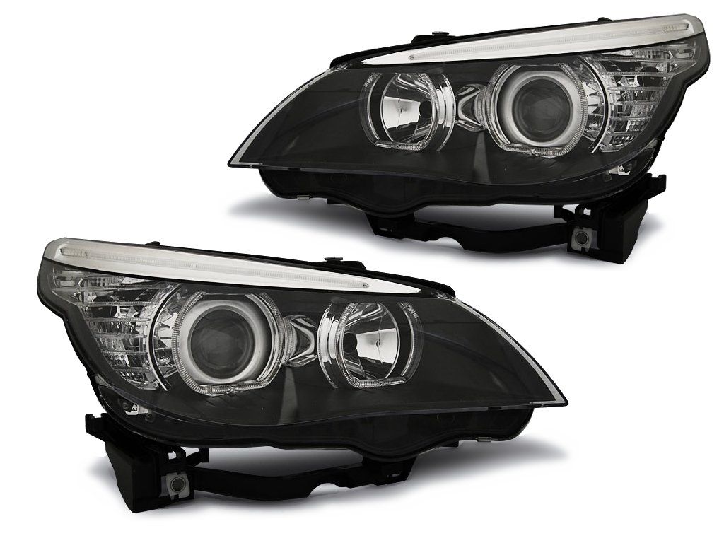 Lampy Reflektory BMW E60 E61 03-07 H7H7 RINGI LED