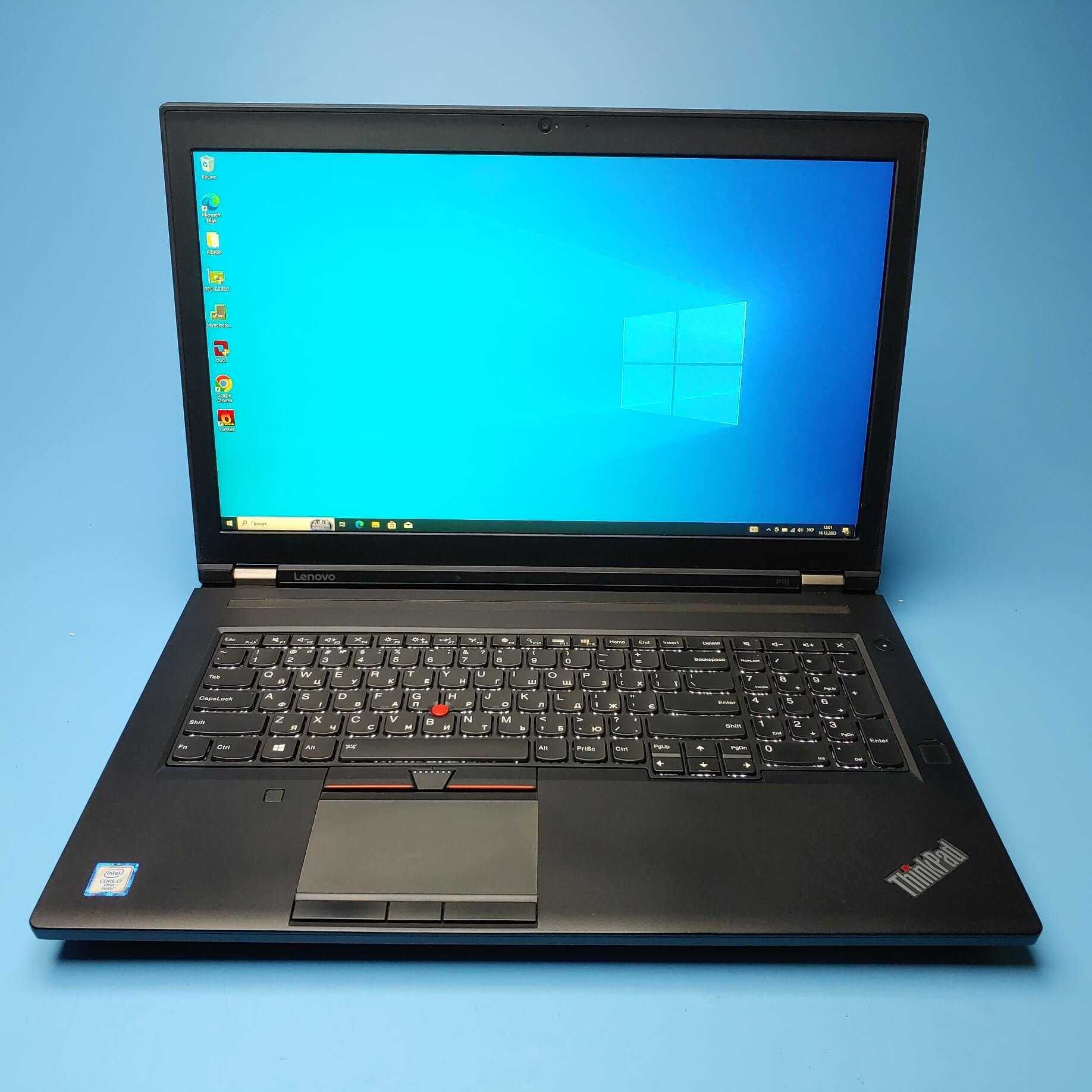 Lenovo ThinkPad P70 (i7-6820HQ/RAM 16GB DDR4/Quadro M3000M)(6978)