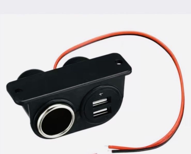 розетка прикуриватель 12-24V 2 USB-порти для мотоциклів