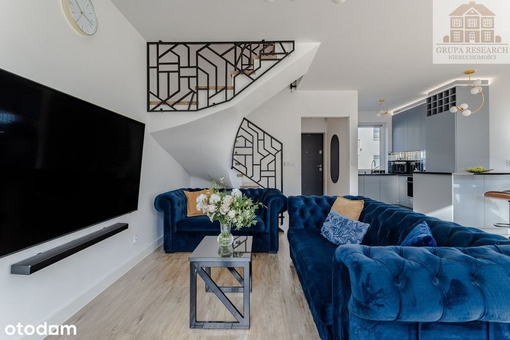 Stylowy segment z ogrodem i miejscem dla rodziny