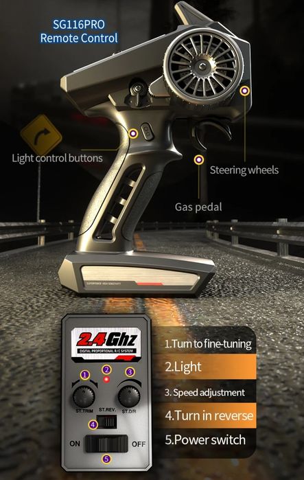 Машинка на радіокеруванні SG116Pro / машинка на радиоуправлении