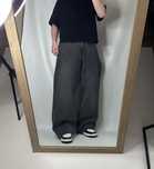 Широкі чорні джинси H&M Baggy Wide fit широкие чёрные джинсы бегги фит