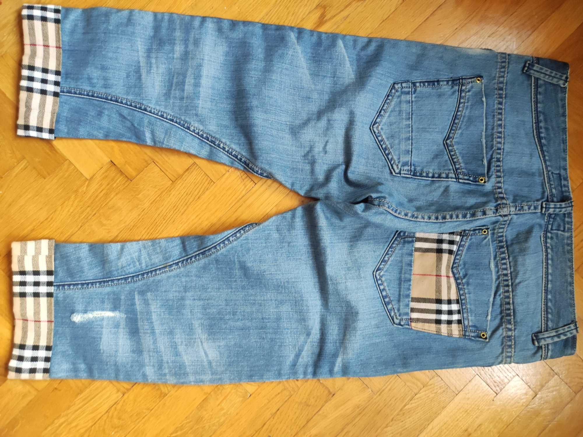 Burberry spodnie jeansowe damskie