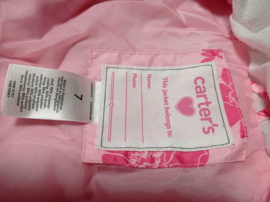 Вітровка Carter's для дівчинки на 7 років