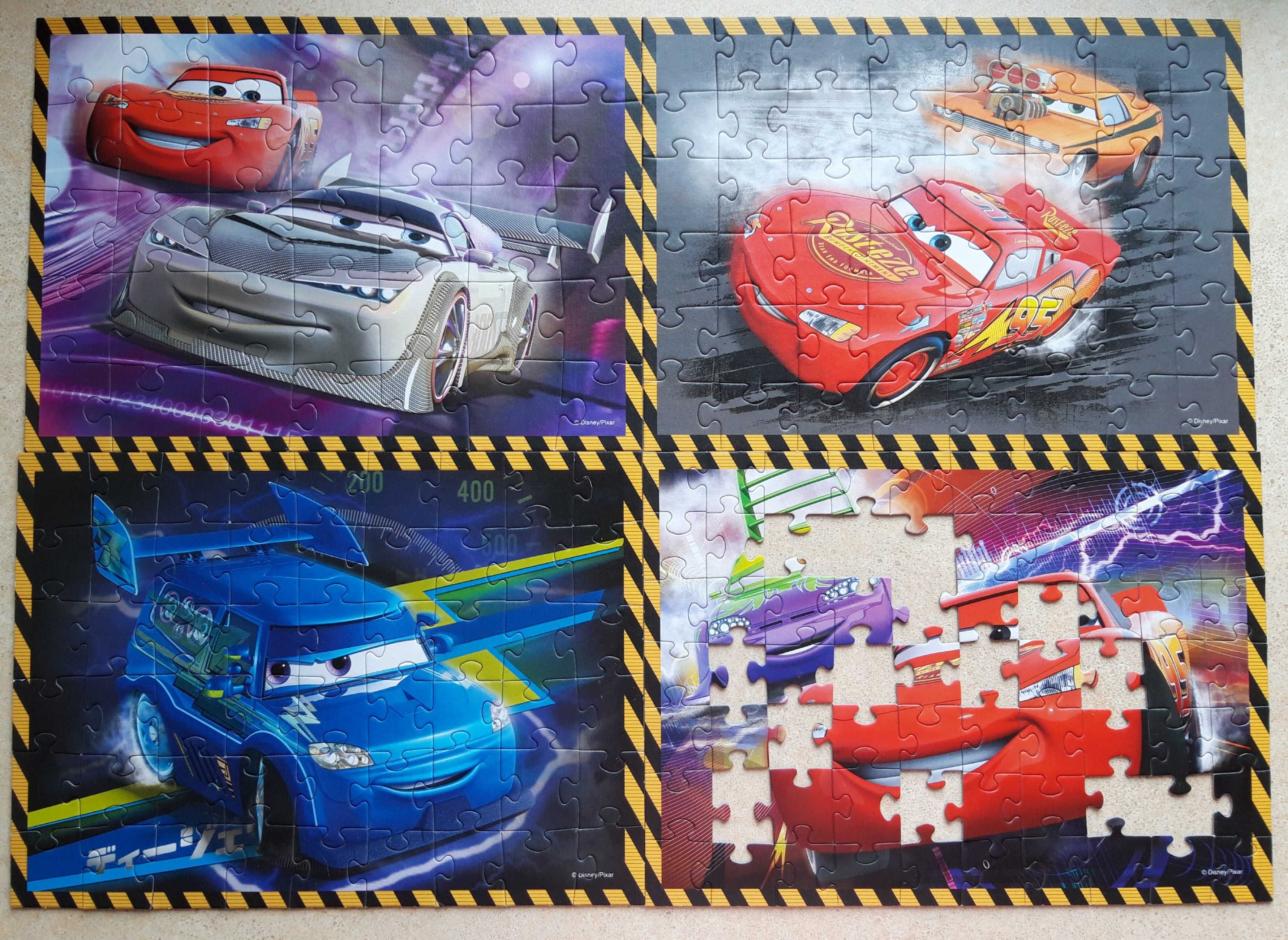 Puzzle Cars Auta 4 w 1 wiek 4+