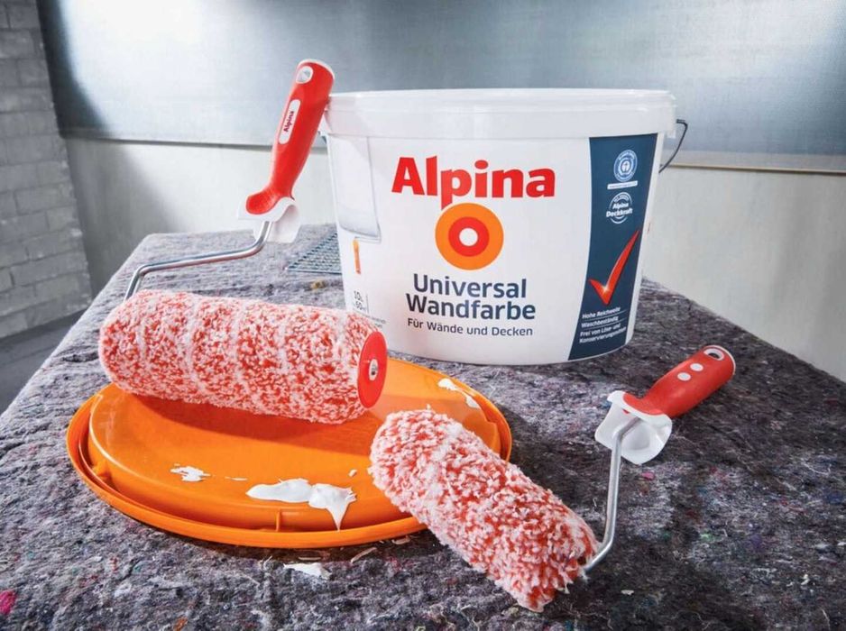 Alpina zestaw wałków malarskich Z RĄCZKĄ ALPINA 12 CM NrD215