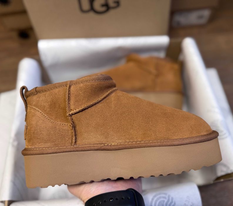Угги/Угг/Уггі/Уги/Угі/UGG Australia Ultra Mini Platform Chestnut 3 cm