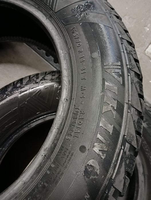 Sprzedam opony zimowe używane 165/70/14 Viking
