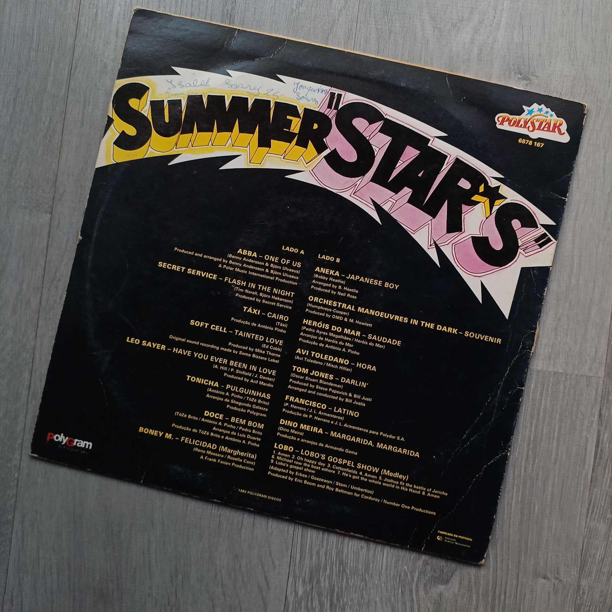 Summer "Stars" 1982 LP Portugal Táxi Doce Heróis do Mar